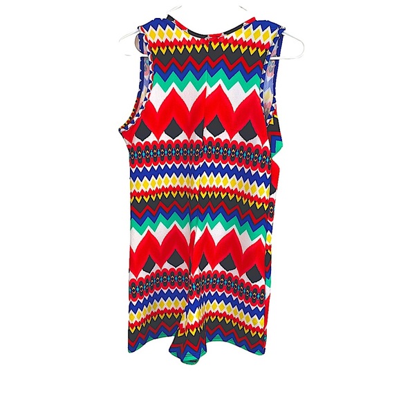 NWOT Funky RETRO Multi-Color Sleeveless Romper Size L - Picture 11 of 15